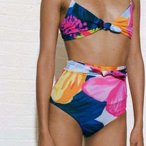 NWT Mara Hoffman Jay bikini bottom in Viti print